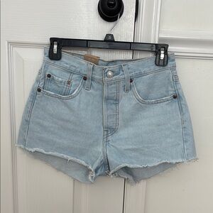 Levi’s 501 Original Fit Women’s Shorts - Light Blue Denim